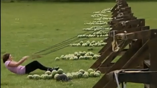 How Not To Fire a Watermelon Out of a Huge Slingshot